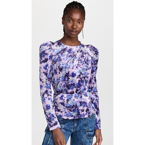 Isabel Marant Tops - ISABEL MARANT NWT $850 Gudellia Mid Weight Stretch Velvet Top Size 36 (US 2)